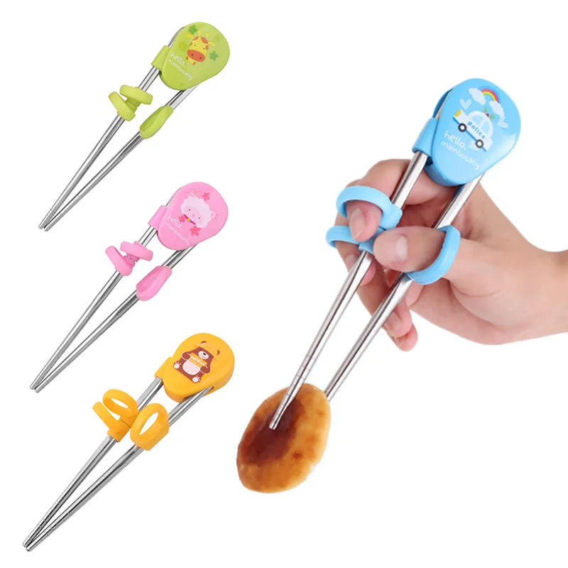 

Kids Training Helper Portable Cartoon Learning Training Chopsticks Children Tableware Baby Enlightenment Chopsticks