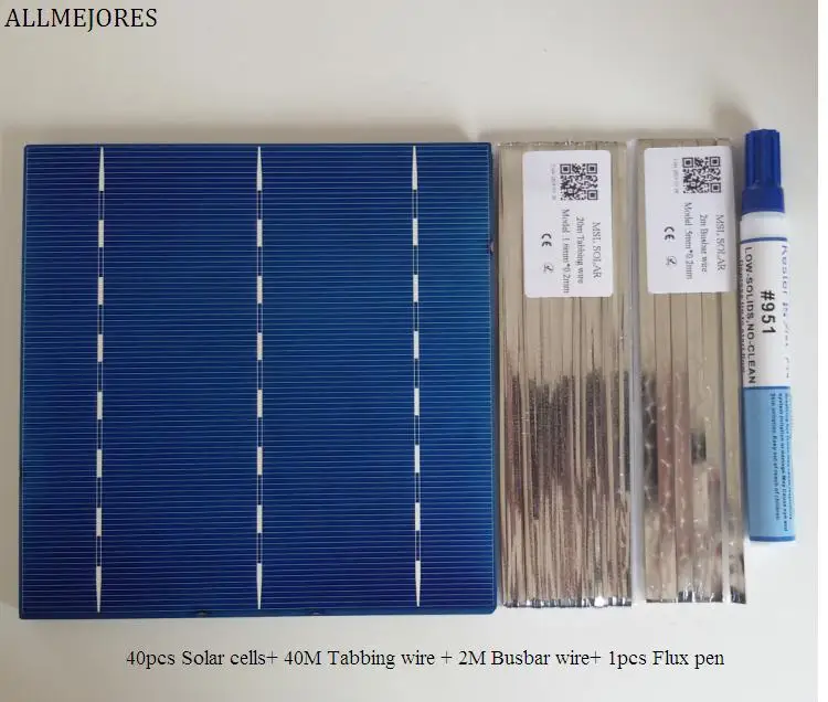 Categoria para Faça Carregador de Painel Solar + Suficiente Fio de Tabbing + Caneta Allmejores Policristalino Célula Solar 4.1 w – Pcs Uma Você Mesmo 160 Fluxo 40 Pçs 6×6