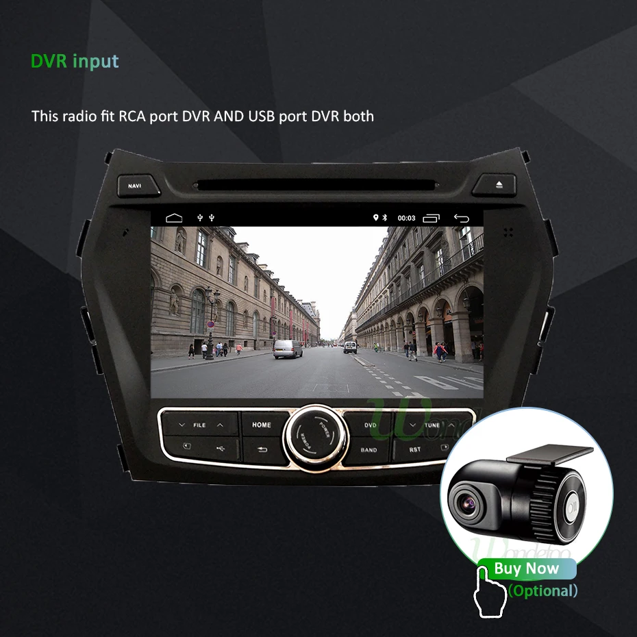 Sale DSP 4G 64G Android 9.0 IPS SCREEN 2 Din CAR DVD PLAYER For Hyundai IX45 Santa fe 2013 2014 GPS player navigation radio stereo 27