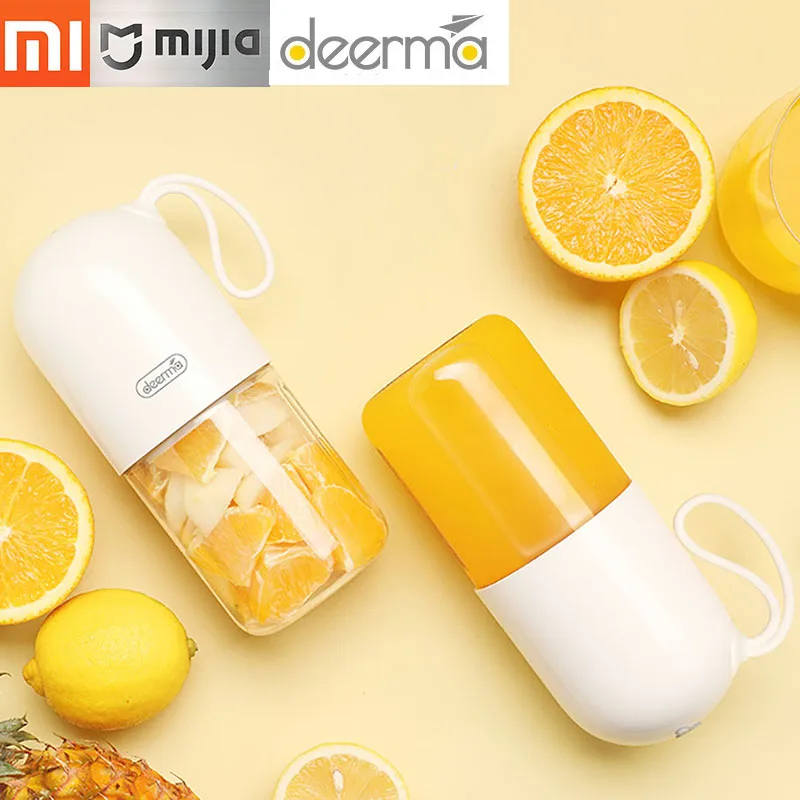 

Xiaomi Deerma Juicer 300ml Portable Electric Blender Multipurpose Wireless Mini USB Rechargable Juice Cup Fruit Mixer for Travel