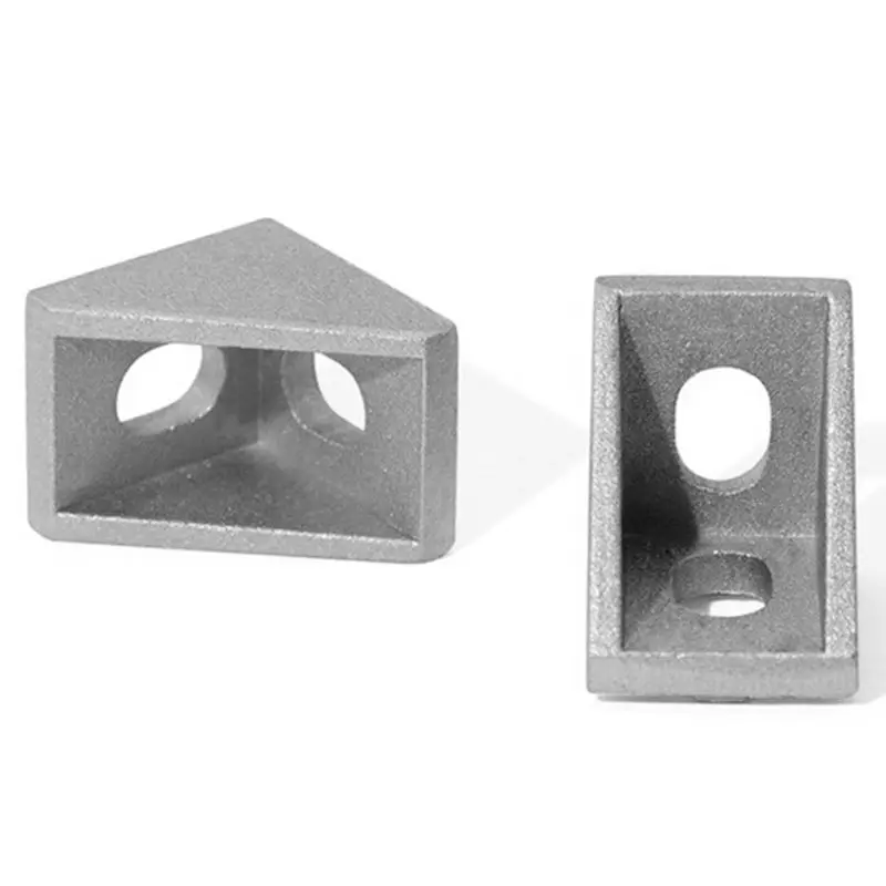 Promotion! 100Pcs Corner Bracket Fittings Slot 6 Corner Angle L Breakets Connector Aluminum Profile Accessories