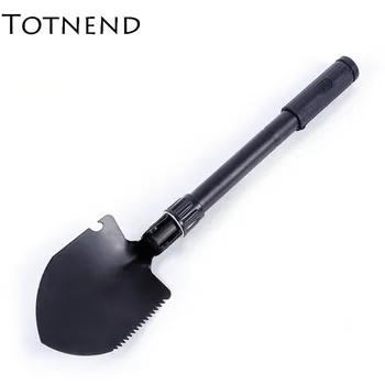 

Small Outdoor Multi-function Shovel With Compass Foldable For Easy Carrying Shovel Camping Equipment Multitool Survival Spade