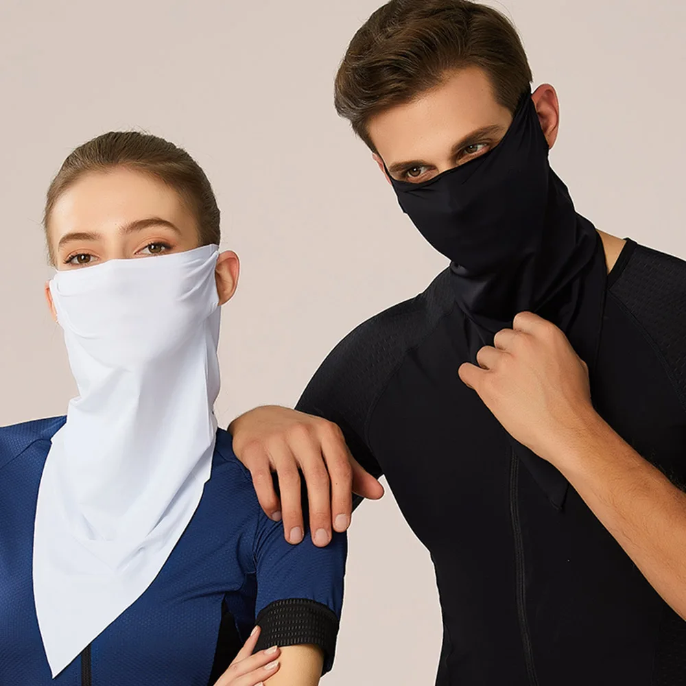 

Cycling Bike Bicycle Triangle Sport Scarf Ice Fabric Riding Bike Scarves Breathable Bandanas Face Mask Running Headband