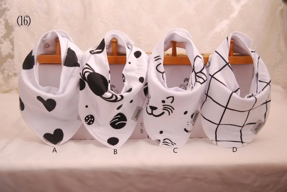 Черно-белое сердце+ Тигр+ плед+ КИТ бандана нагрудники принцесса девушка/4 шт./компл