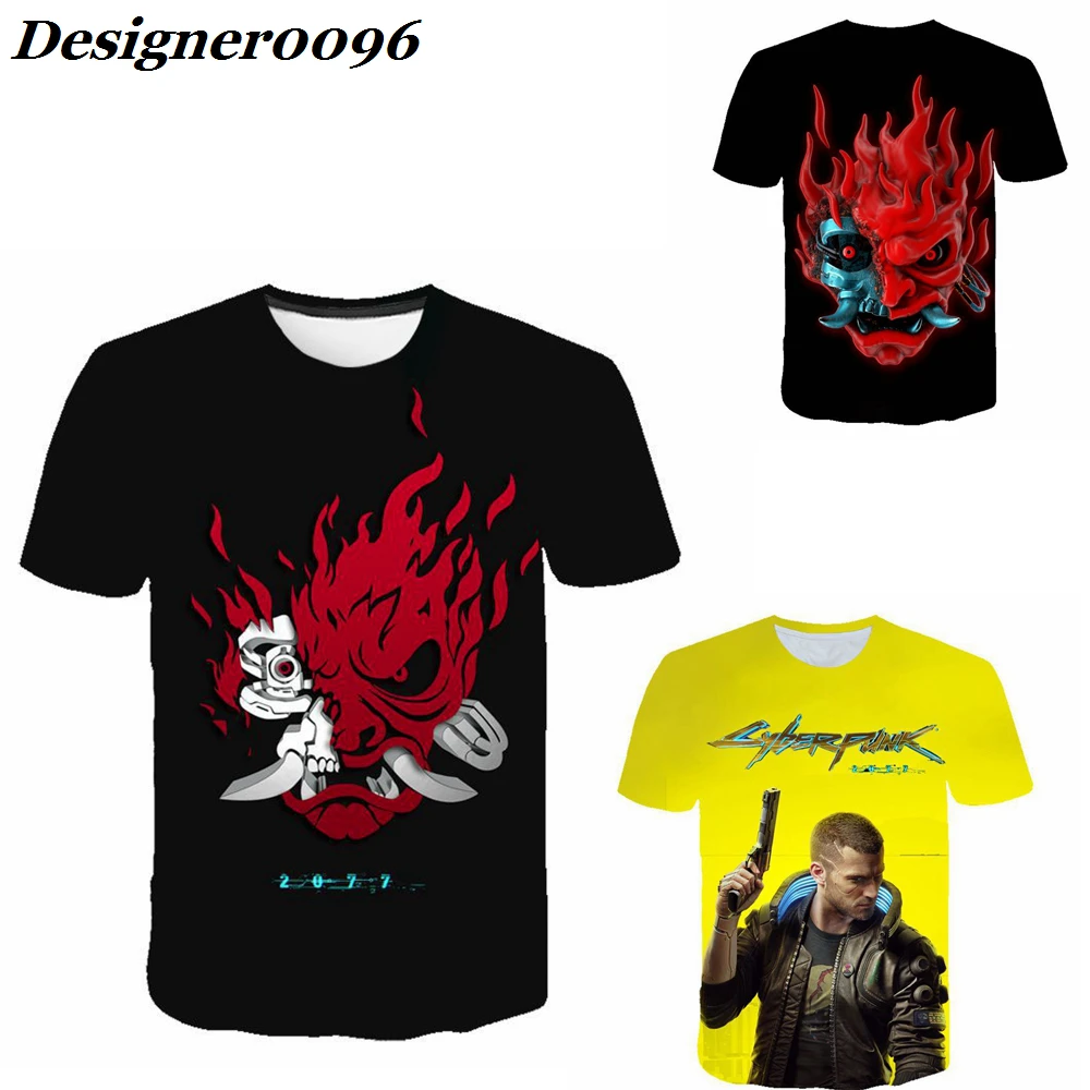 

Cyberpunk New Game cosplay cyberpunk 2077 Game Cosplay Costume 3D Digital Print Short Sleeve T-Shirt High Quality Adult Clothes