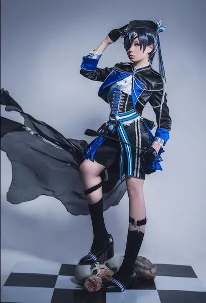 Косплей японского Аниме Kuroshitsuji Ciel Phantomhive Aniplex Botanical garden (9 шт.) Cos Clothes |