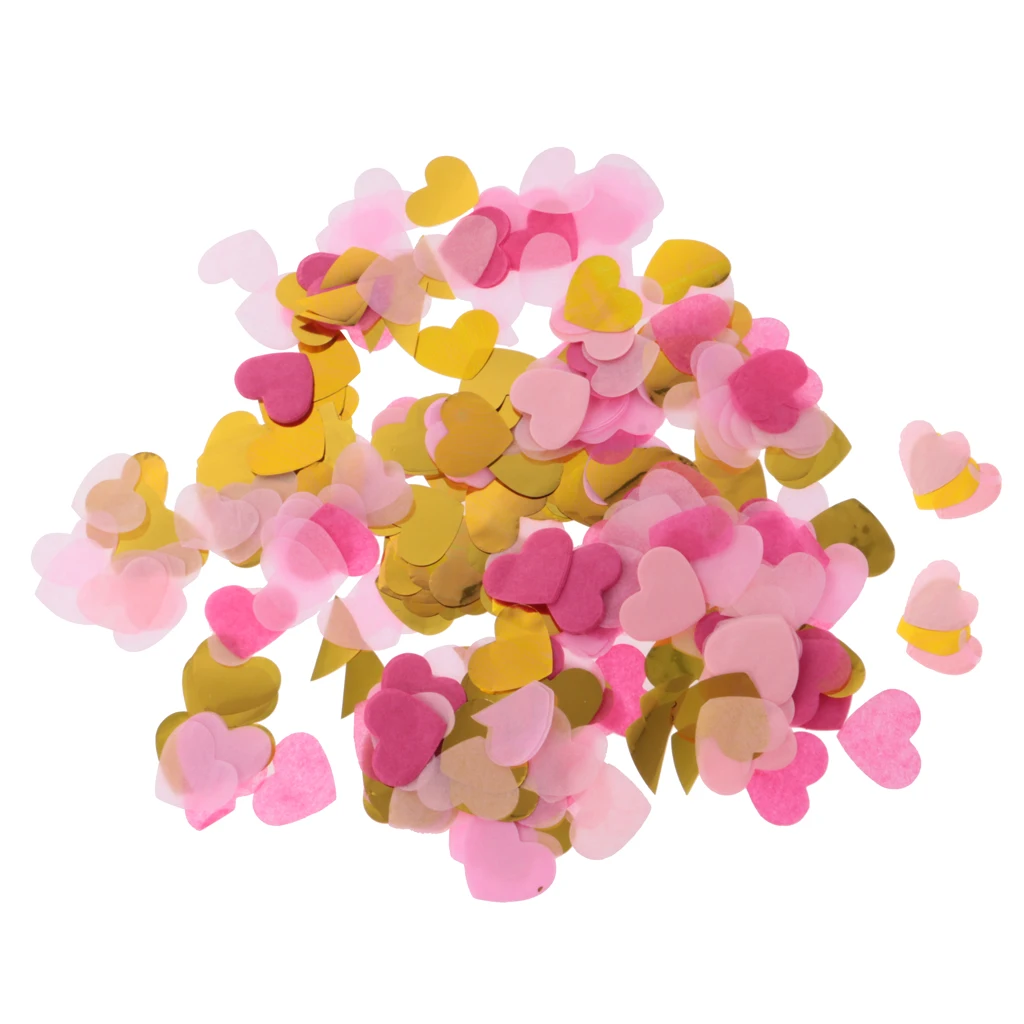 1400pcs  Heart Shape Table Confetti Wedding Toss Gift Box Filler Birthday Baby Shower Party Decorations