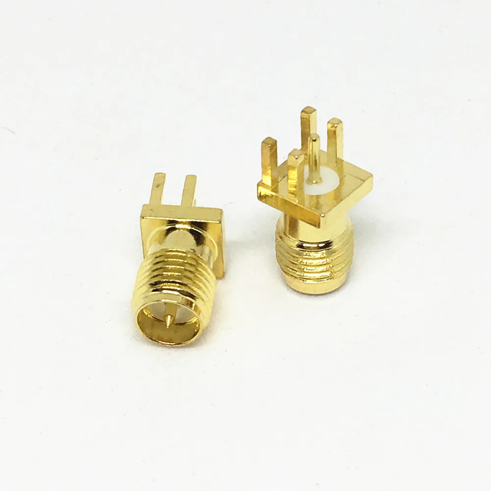 100 Pcs Gold Brass Sma Male Plug Solder For Pcb Clip Edge Mount Rf Connectors Radio Communication Coaxial Cables Connectors Radio Communication Parts Accessories 100 Pcs Gold Brass Sma Male Plug Solder For Pcb Clip Edge Mount Rf Connectors Radio Communication Coaxial Cables Connectors Radio Communication Parts Accessories