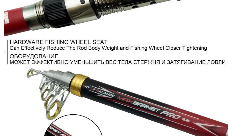 Carbon 2.1M 2.4M 2.7M 3.0M 3.6M Portable Telescopic Fishing Rod Spinning Hand Fishing Tackle Sea Rod Fishing tackle accessory_05