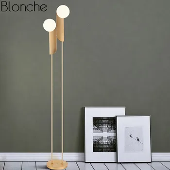 

Postmodern Led Standing Floor Lamp Nordic Design Stand Light for Living Room Bedroom Bedside Lamp Glass Ball Home Decor Fixtures