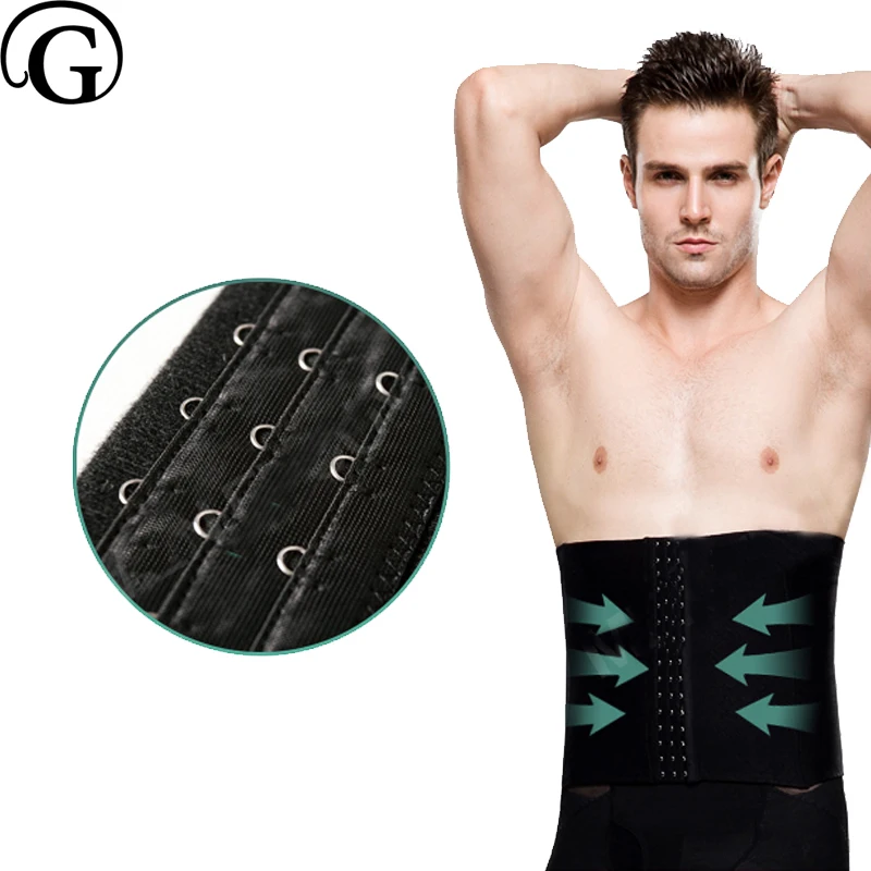 PRAYGER New Men Control Waist Shaper Slimming Big Belly Girdles Tummy Trimmer band Belt Seamless