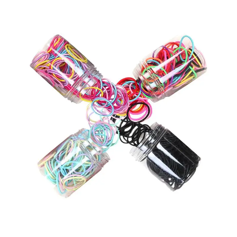 Cute Children's Hair Ring 100 PCS Head Rope Does Not Hurt Hair Princess Seven Color Rubber Band Hair Ring High Elasticity Band