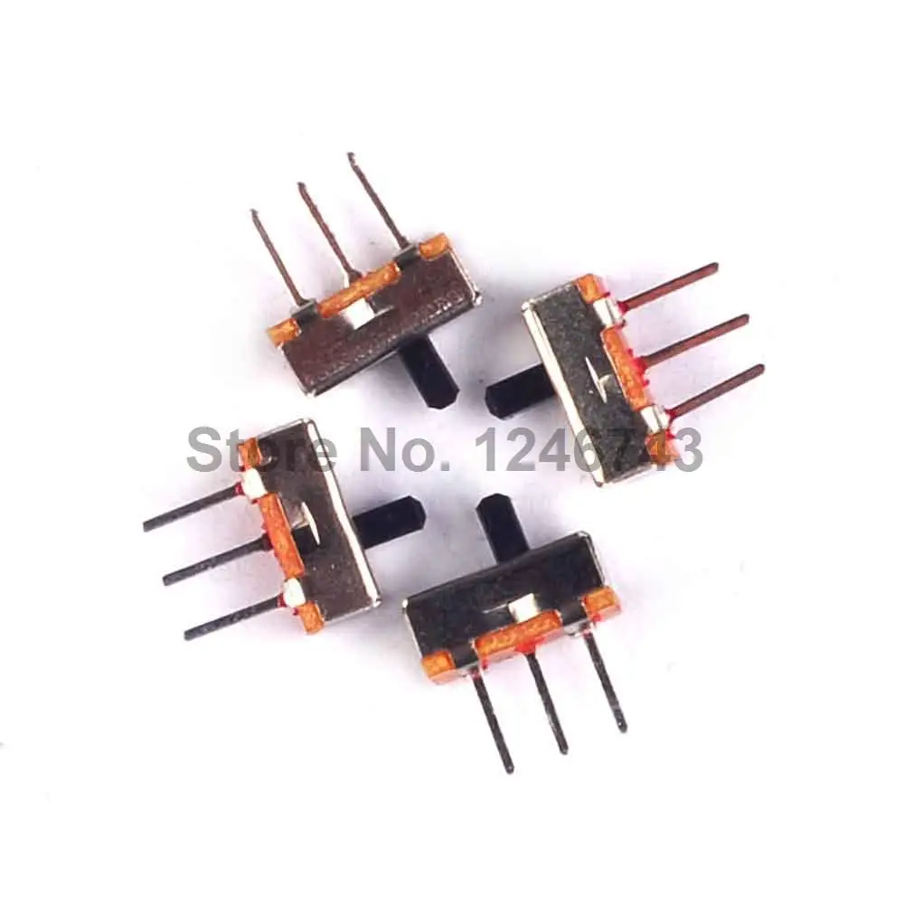 

50PCS L8.5*W3.5MM 3P 2T Mini Toggle / Slide Switch Handle High:3mm