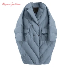 Winter New Fashion Women Long Down Jacket Warm Coat Oversize Outwear Plus size Female Thicken Parkas цена Winter New Fashion Women Long Down Jacket Warm Coat Oversize Outwear Plus size Female Thicken Parkas цены онлайн