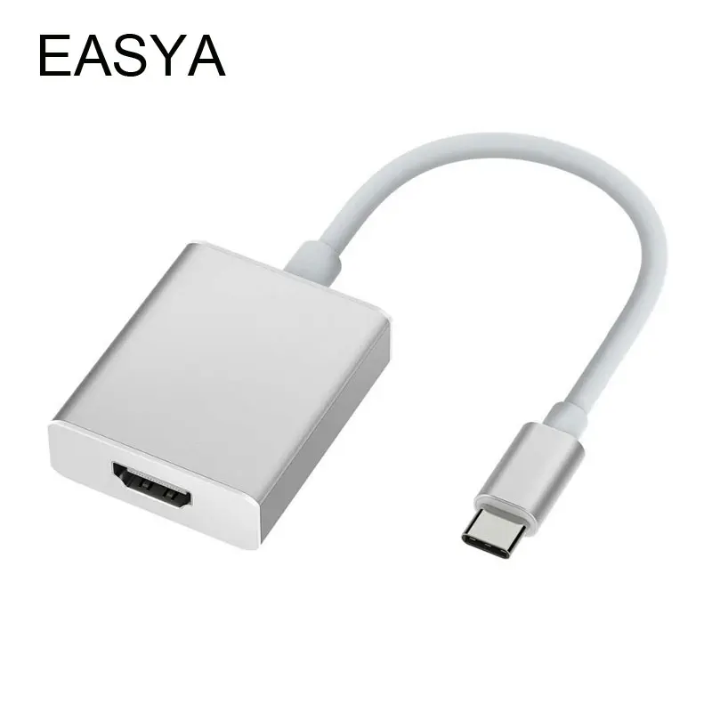 EASYA Thunderbolt 3 USB C концентратор к HDMI адаптер Поддержка 4 K HD USB-C док-станция для мужчин и женщин type-C хаб-конвертер для MacBook Pro