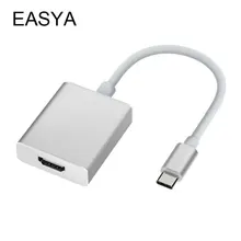 EASYA Thunderbolt 3 USB C концентратор к HDMI адаптер Поддержка 4 K HD USB-C док-станция для мужчин и женщин type-C хаб-конвертер для MacBook Pro