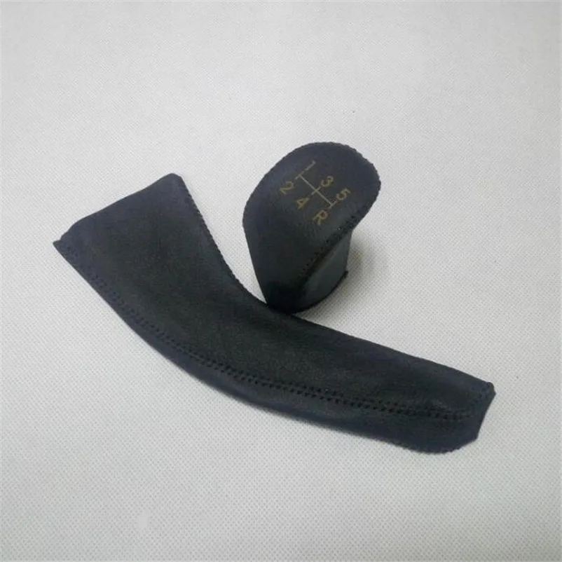 Автомобильный Стайлинг handbraker gear shift чехол для Mitsubishi Mirage Samurai ASX Outlander Pajero Eclipse Grandis FORTIS - Название цвета: MT Black thread 2PCS