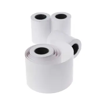 

4Pcs Thermal Paper 57x50mm Thermal Receipt Paper POS Cash Register Receipt Roll For 58mm Thermal Printer