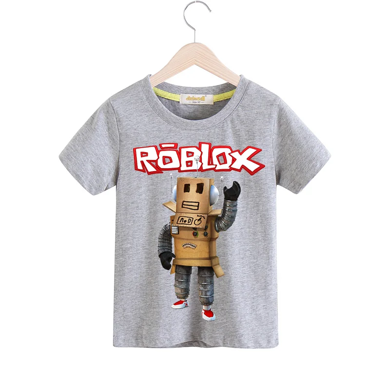

Boy 2018 Summer Autumn T-shirt Girls Roblox Tee Tops Clothes Children Casual Game Tshirt Costume For Kids White T Shirts TX095