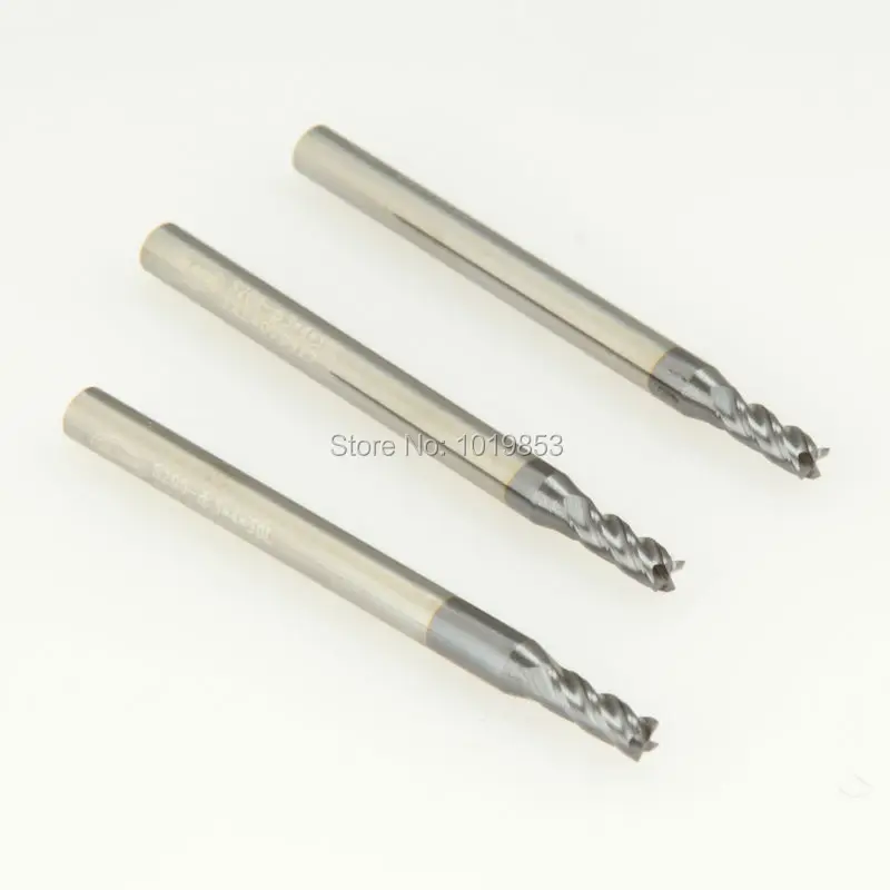 

SLONS S100 HRC45 10PCS flat carbide tungsten end mill for CNC machine