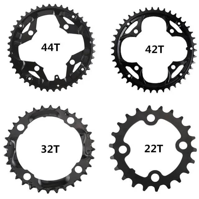 Новые оригинальные звездочки SHIMANO FC-M590/FC-M430 для горного велосипеда 44 T/42 T/32 T/22 T, запасные части, совместимые с Shimano