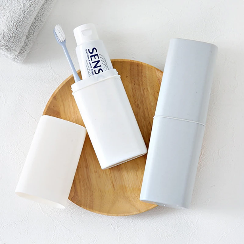 

Soild Color Portable Space Saving Travel Plastic Toothbrush Holder Case Dust Proof Cover Box Camping Anti-bacterial Toothbrush