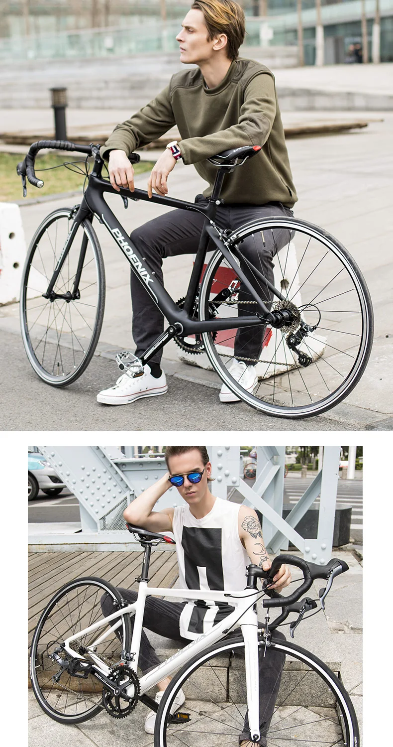 Cheap New Brand Road Bike Carbon Fiber Frame 16/18 Speed SHIMAN0 2400/3500 Light Cycling Racing Bicycle Outdoor Sports Bicicleta 1