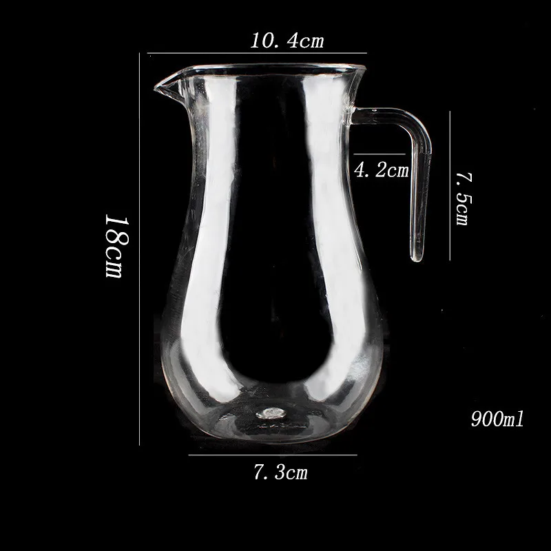 ПК акрил фруктовый сок горшок пластиковый графин для красного вина прозрачный стеклянный чайник для чая Молоко Кофе чайник мерная кружка графин ликер