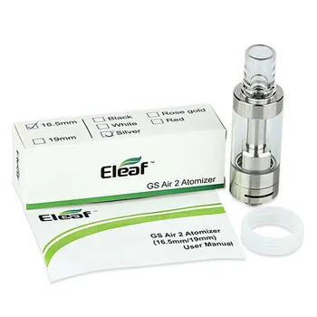

Original Eleaf GS Air 2 Tank 2.3ml Airflow Control Atomizer Gs-air 2 Tank 0.75ohm Coil with 16.5mm Diameter Electronic Cigarette