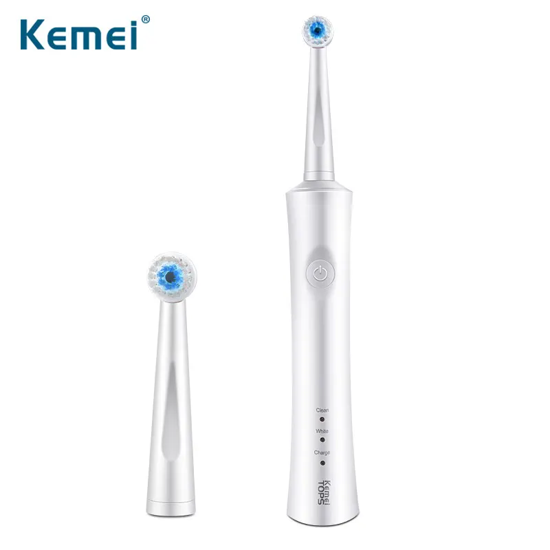 

Kemei 2017 New Chargeable Electric Toothbrush Profession Whitening Teeth Wireless Ultrasonic Sonic Tooth Brush Timer Brush 908