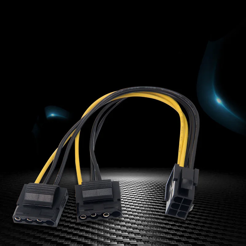 Кабель питания 6Pin Female/Dual 4Pin Female для видеокарты Molex | Компьютеры и офис