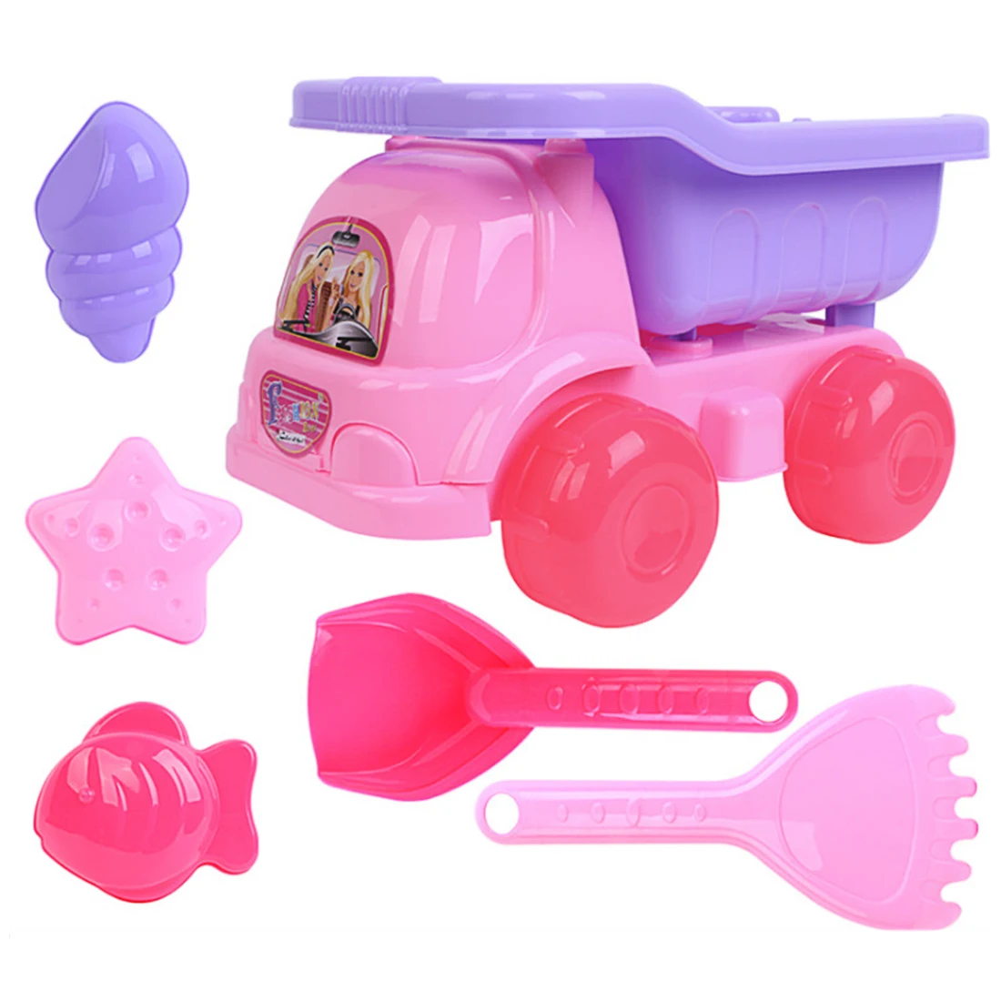 Горячие летние пляжные игрушки, игровой набор для песка, обучающая игрушка с маленькой принцессой, пляжный багги, игрушка для детей, 3 размера - Цвет: 1
