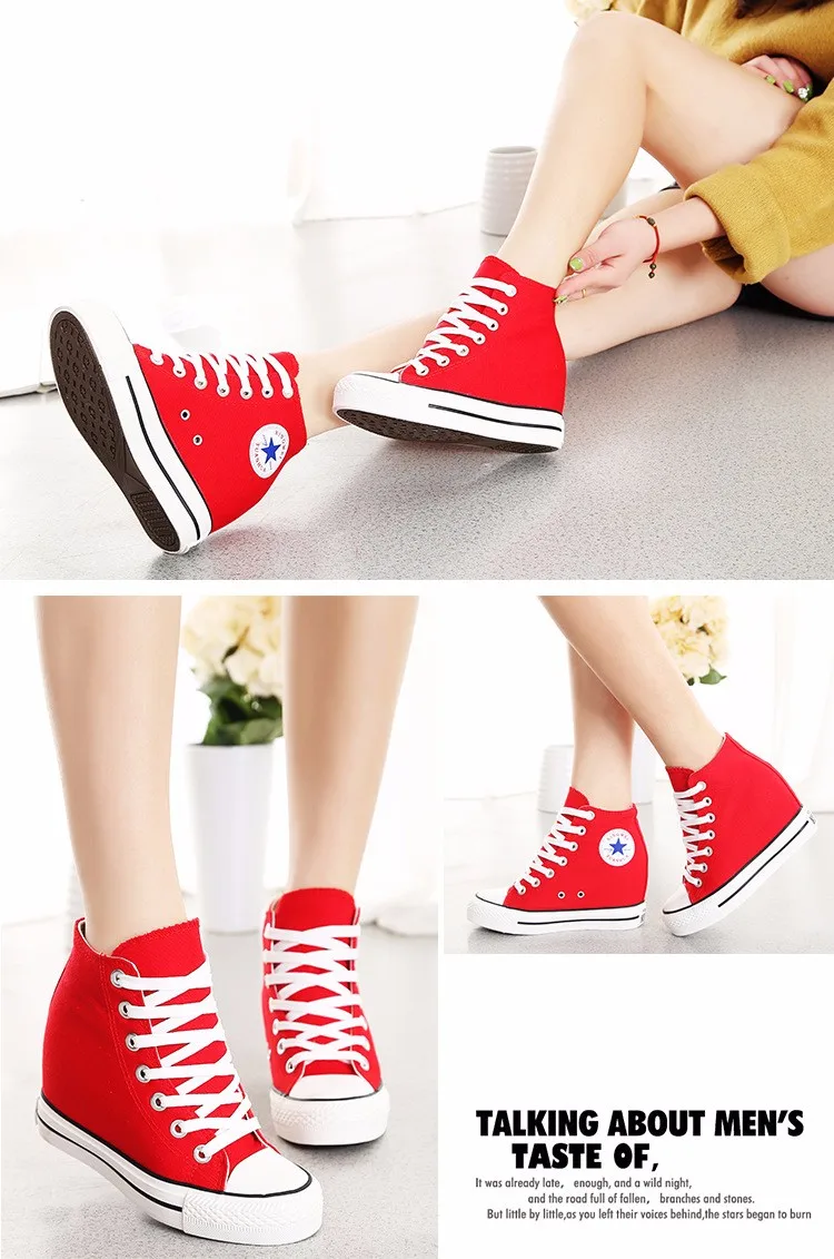KUYUPP High Top Canvas Women Shoes Espadrilles Spring Autumn Womens Wedges Shoes Lace Up Casual Shoes For Female Sapatilha YD120 (11)