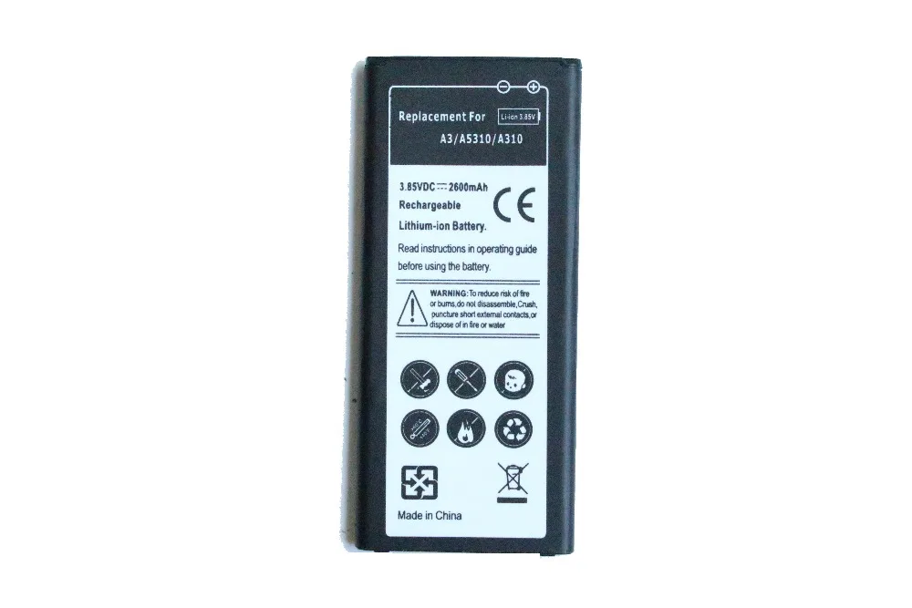 Сменный литий ионный аккумулятор Ciszean 2600 мАч EBBA310ABE / EB BA310ABE для Samsung Galaxy A3 2016 Edition A310
