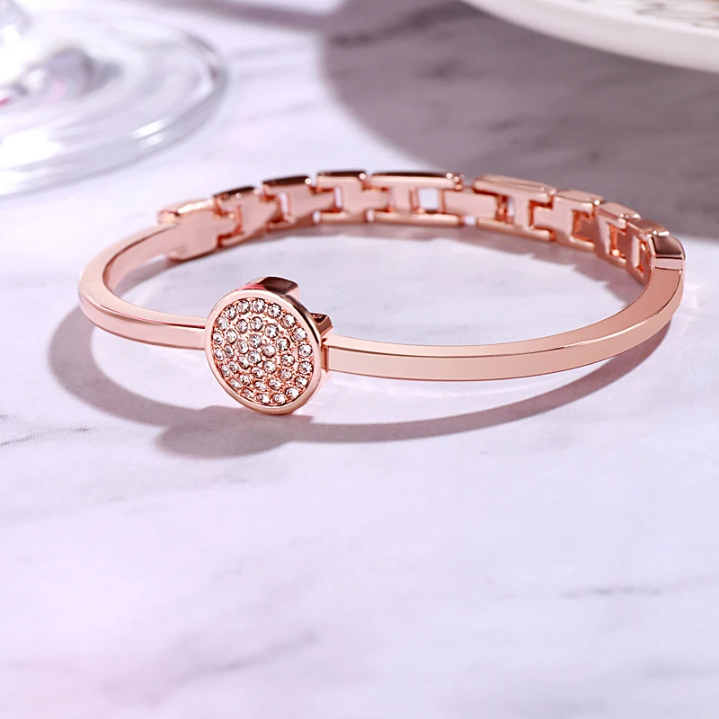 5 шт. набор часов женские часы из розового золота часы с бриллиантовым браслетом Роскошные ювелирные изделия Дамские женские часы для девочек повседневные кварцевые наручные часы