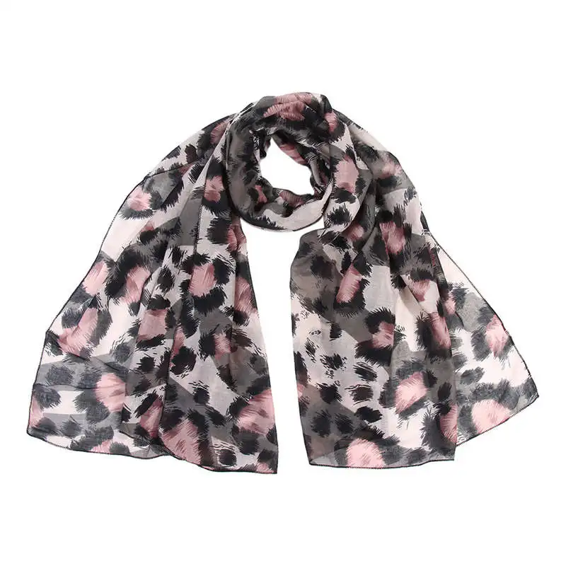 Women Ladies Leopard Print Scarf Wrap Shawls Headband Soft Shawl Long palatine women's scarves handkerchief hijab scarf 40MA0411