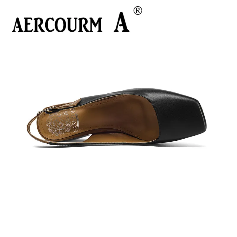 обувь женская летняя Aercourm a/Для женщин квадратный носок Сандалии для девочек