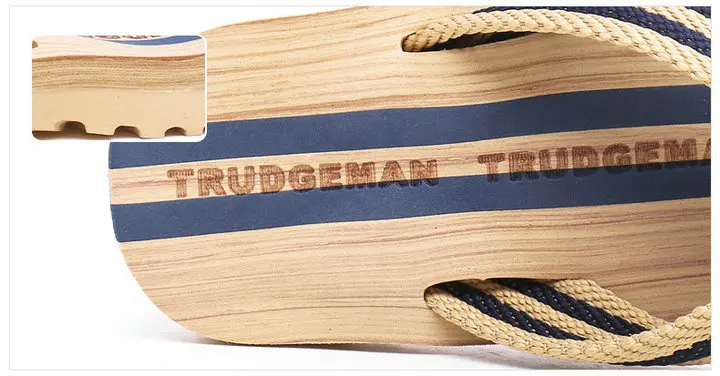 New Arrival Wood Grain Design Women's And Men's Summer Non Slip Sandals Outdoor & Indoor Flip-flops Beach Shower Slippers Shoes (12)