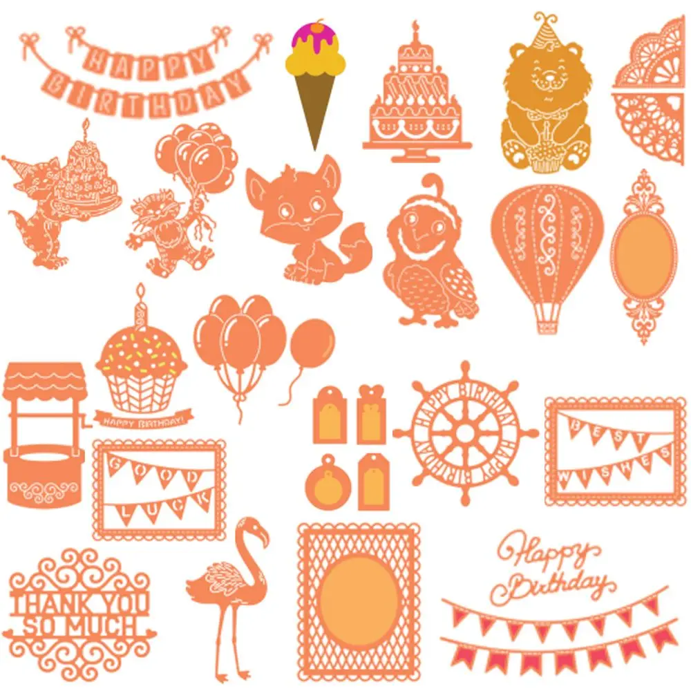 

New Christmas Flamingos Metal Cute Cutting Dies Stencil DIY Scrapbooking Photo Album Decor Embossing Cards Making DIY Crafts