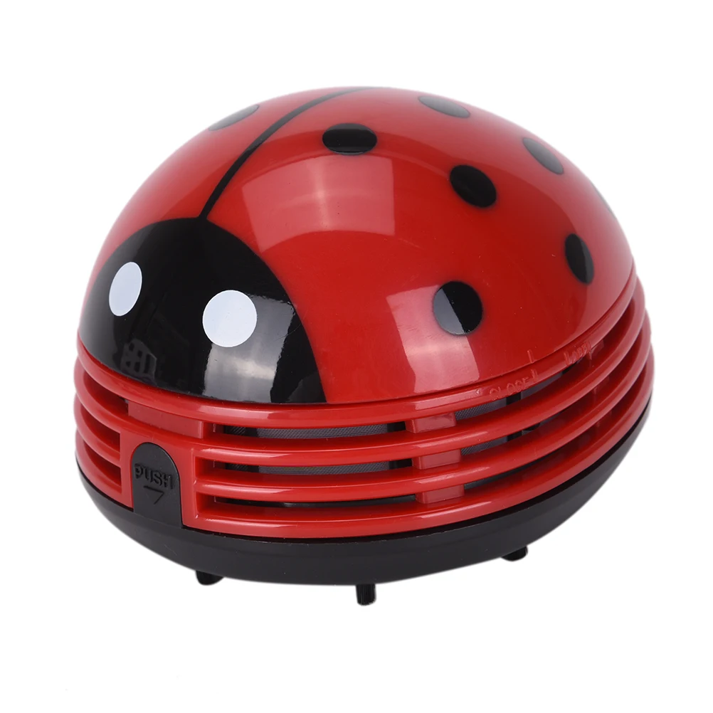 

1pc Mini Ladybug Desktop Coffee Table Vacuum Cleaner Dust Collector for Home Office High Quality