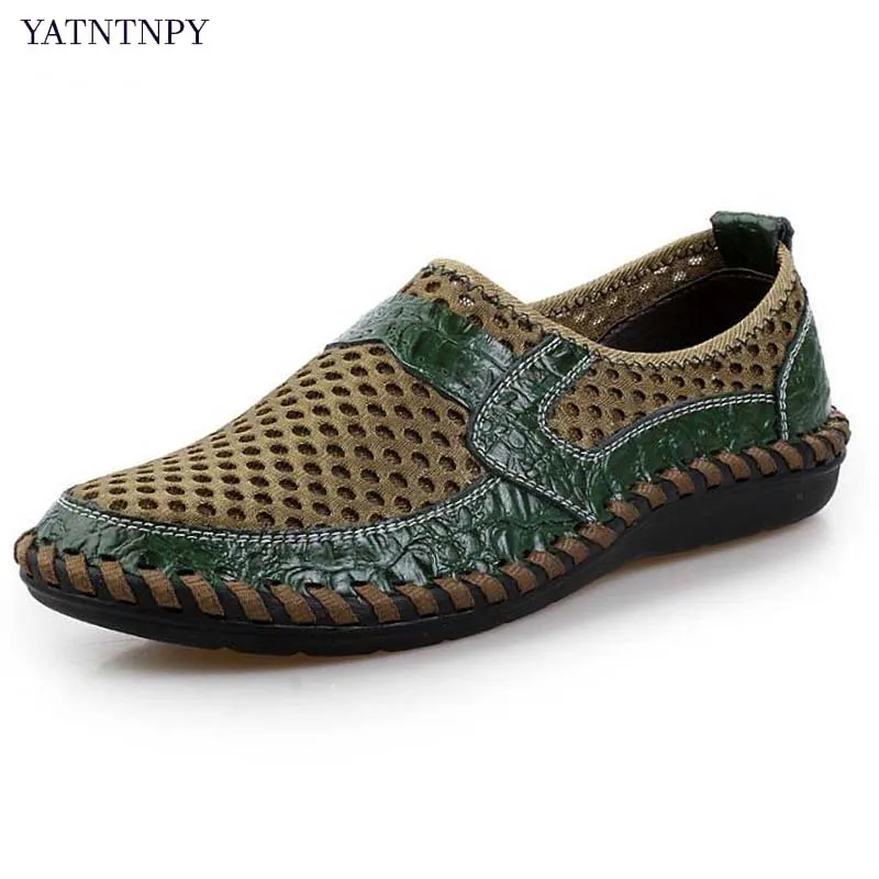 Yatntnpy عارضة الرجال الأحذية حجم كبير 38-48 الأحذية شبكة رياضة ، تنفس الأحذية الجلدية شقة الاخفاف الانزلاق على المتسكعون التمساح Yatntnpy عارضة الرجال الأحذية حجم كبير 38-48 الأحذية شبكة رياضة ، تنفس الأحذية الجلدية شقة الاخفاف الانزلاق على المتسكعون التمساح