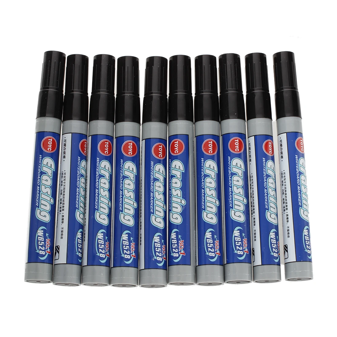 

10 PCS Toyo WB528 Black Erasable Whiteboard Pen Water Pen