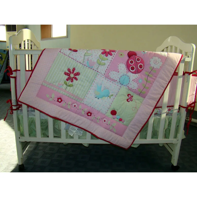 Baby Bedding Set Ladybug Baby Crib Bedding Set For Girl Baby Bed