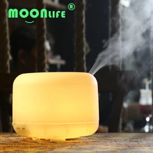 Moonlife 500 МЛ 9 шт. светодиодные 7 Изменение Цвета Ультразвуковой Ароматерапия Эфирное Масло Аромат Диффузор Увлажнители Воздуха Mist Чайник