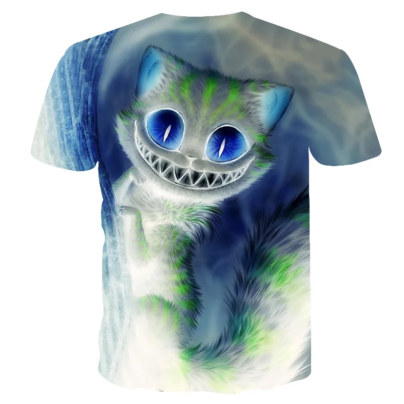 Горячая Распродажа, футболка Calm cats, унисекс, пушистая, приятная, с кошачьими мордочками, потрясающая футболка, женская, мужская, 3D летняя футболка, camisas mujer