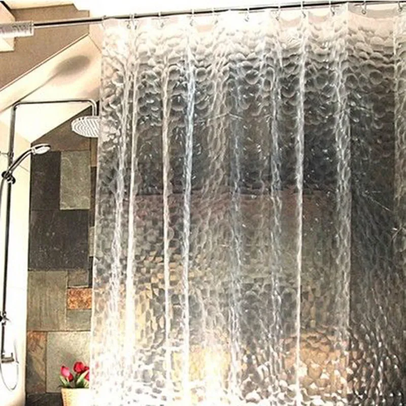 effetto 3d water cube design resistenza allacqua tende da bagno tessuto tenda della doccia