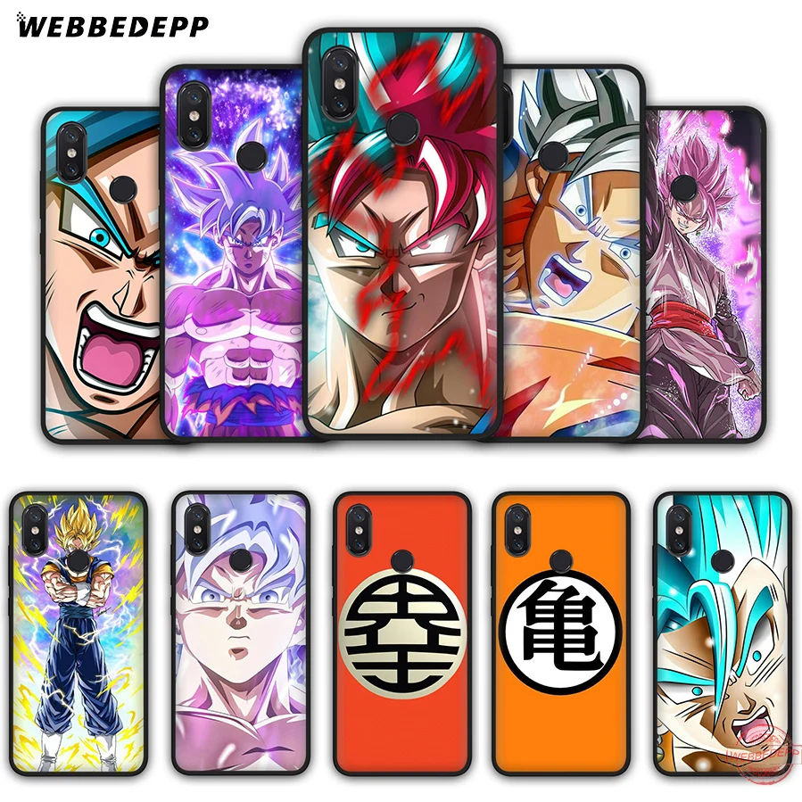 WEBBEDEPP Мягкий силиконовый чехол Dragon Ball Z для Xiaomi Mi 6 8 9 SE MAX 3 A1 A2 Lite F1 | Мобильные