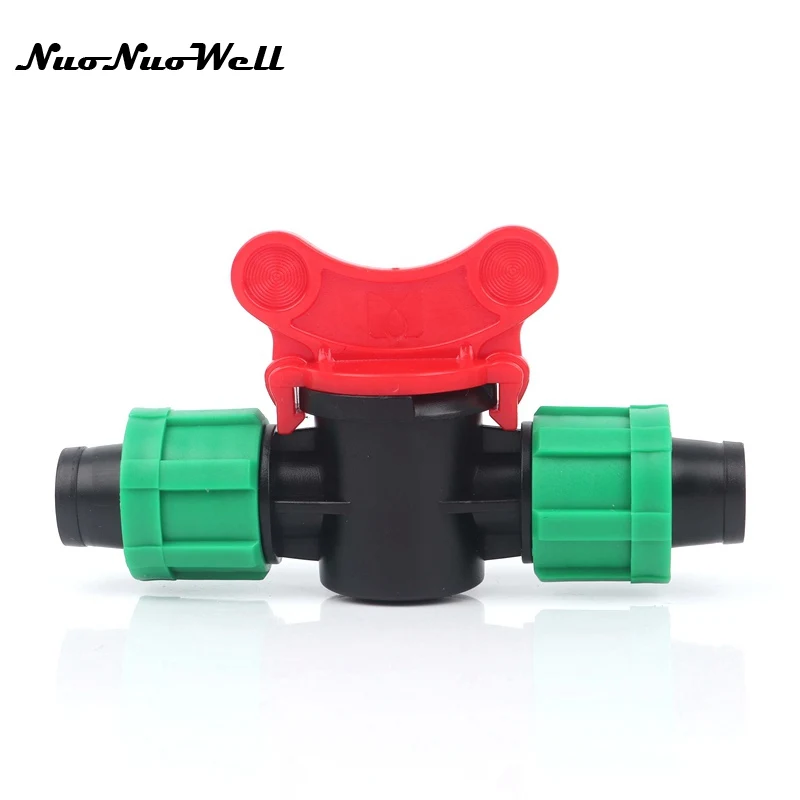 2pcs 16mm Drip Tape Irrigation Valve for Garden Greenhouse Drip