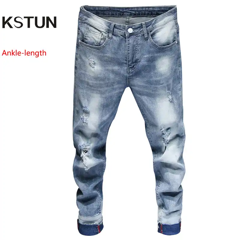 mens skinny cropped joggers