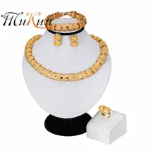 MUKUN Dubai Gold Jewelry Nigerian Wedding African Beads Jewelry Set Gold Color Turkish Jewelry For Women Necklace Earrings Set цена MUKUN Dubai Gold Jewelry Nigerian Wedding African Beads Jewelry Set Gold Color Turkish Jewelry For Women Necklace Earrings Set цены онлайн